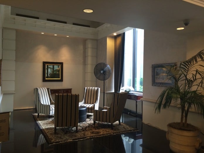 Before view of sitting area